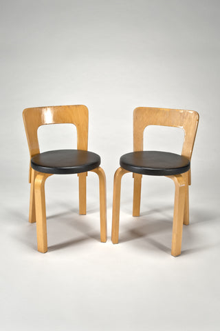 Chairs 65 (Set of 2) <br/>by Alvar Aalto from Artek 2nd Cycle