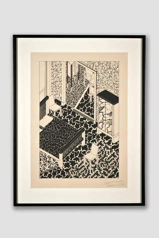 Interior 2 (Limited Edition Silkscreen) <br /> by George Sowden