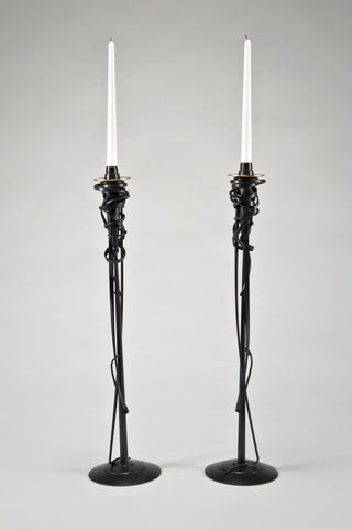 Tall Candleholders <br/>by Albert Paley