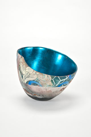 Hand-Painted and Gilded Vessel (#1903)<br/>by Bennett Bean