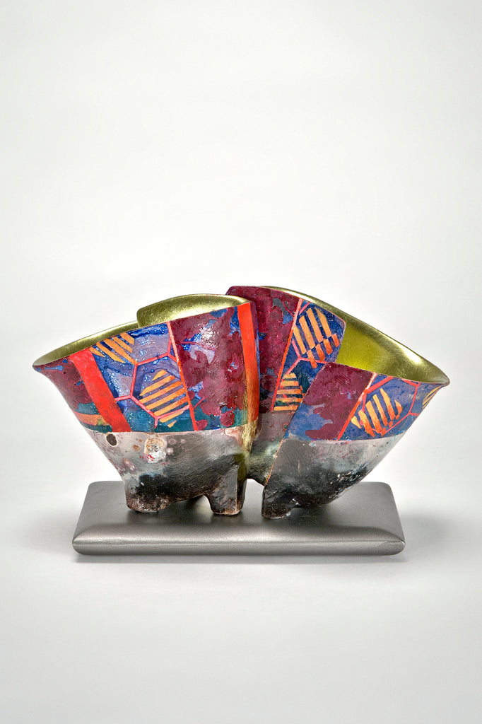 Pair of Vessels on Base by Bennett Bean sold by the modern archive