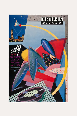 Chicago City Store Memphis/Milano Poster 1984 <br/> by Chris Garland