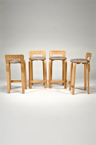 High Chair K65 (set of four) <br/>by Alvar Aalto from Artek 2nd Cycle