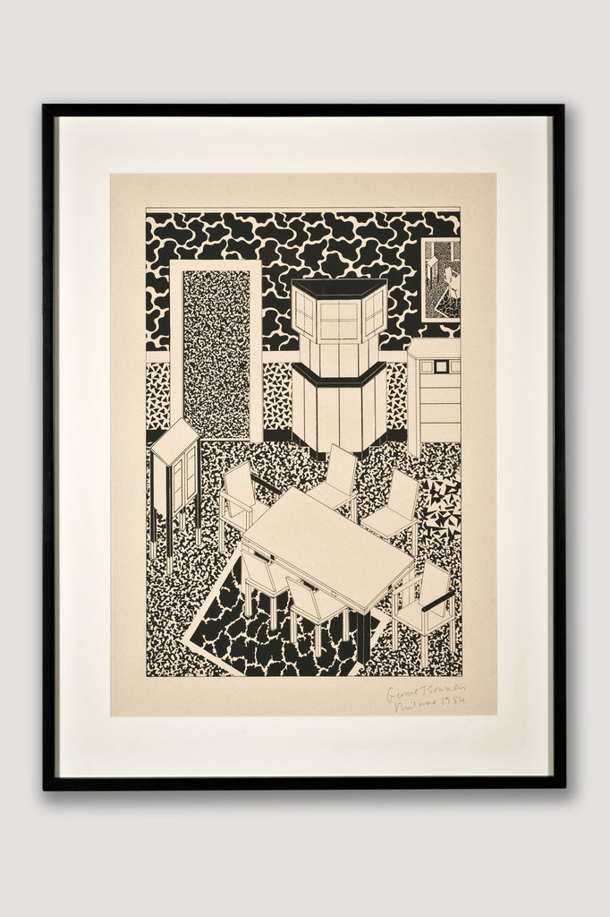 Interior 3 (Limited Edition Silkscreen) <br /> by George Sowden