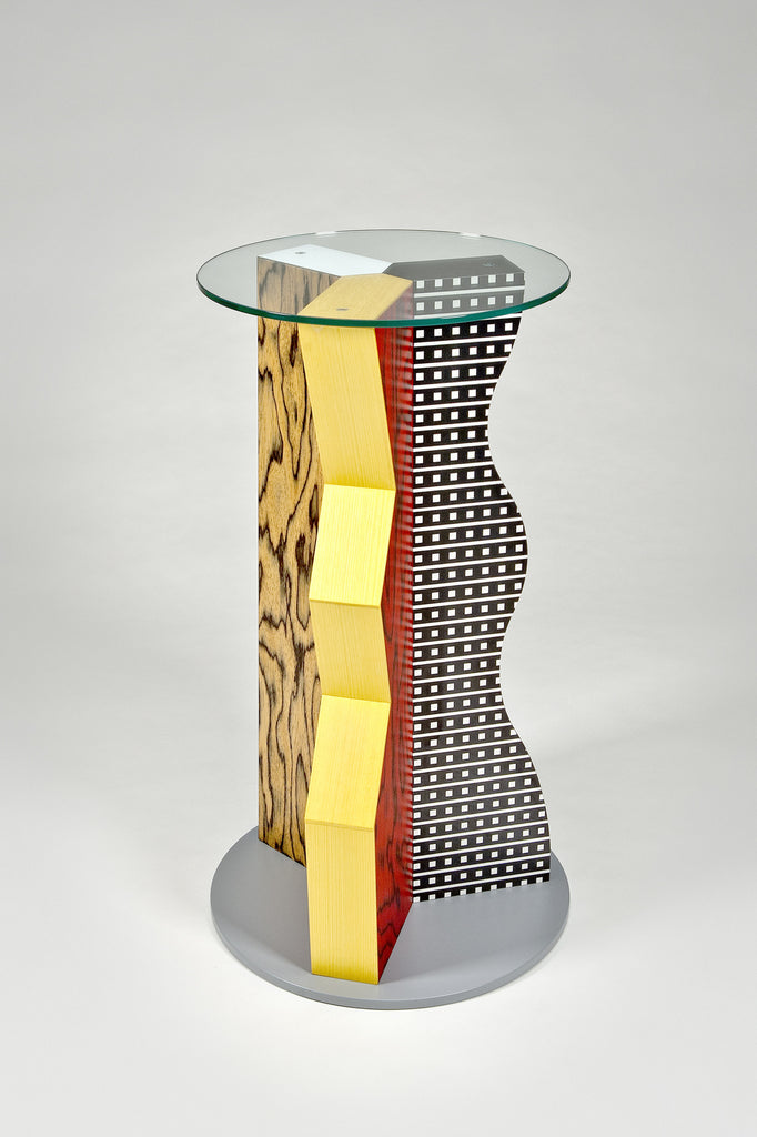 Ivory Pedestal by Ettore Sottsass for Memphis sold by the modern archive