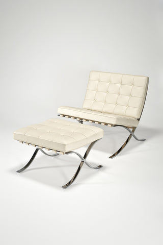 Barcelona Chair and Ottoman <br> by Ludwig Mies van der Rohe