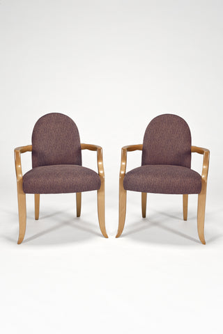 Pair of Castle Arm Chairs<br/> by Wendell Castle