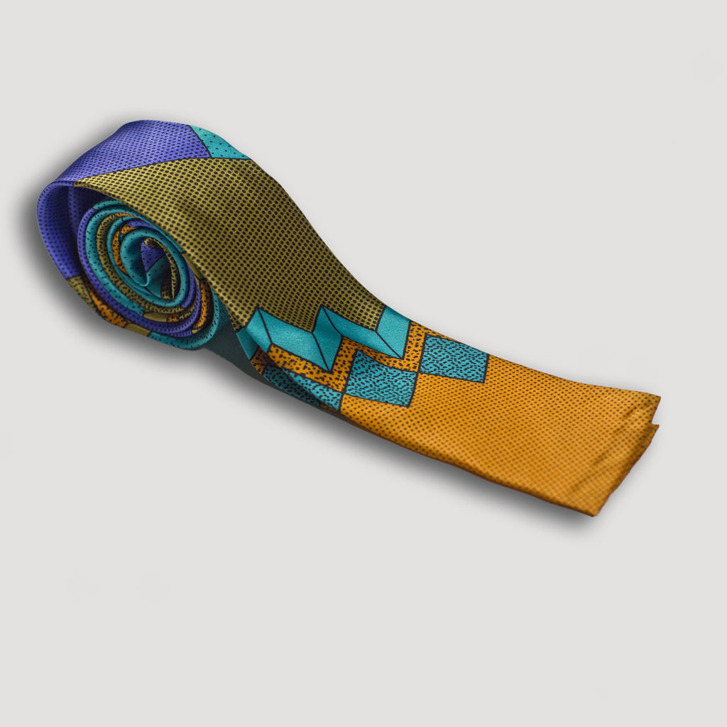 the modern archive - Memphis Milano Silk Tie by Ettore Sottsass