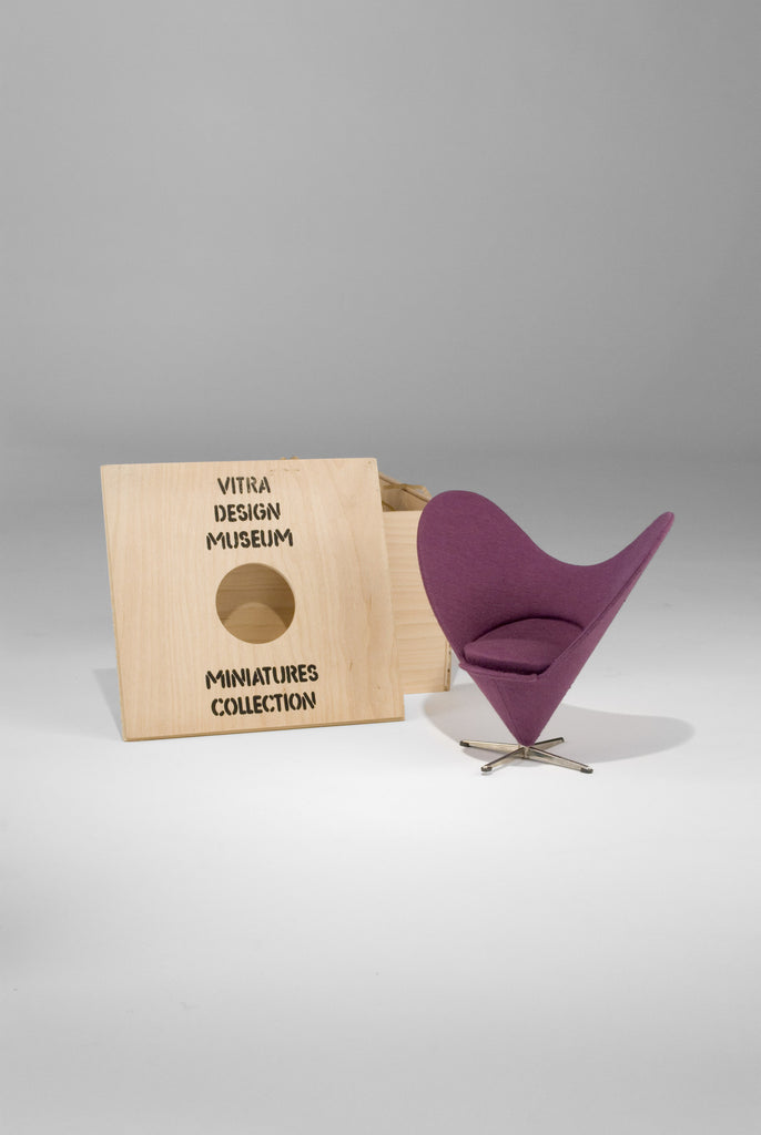 Heart Cone Chair (Miniature) by Verner Panton